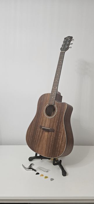 Акустическая гитара Flight D-155C TEAK NA + Чехол и подарки