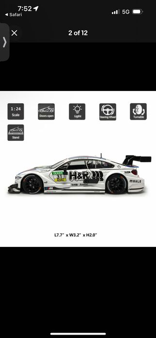 Metal speed zone 1:24 BMW M4 DTM