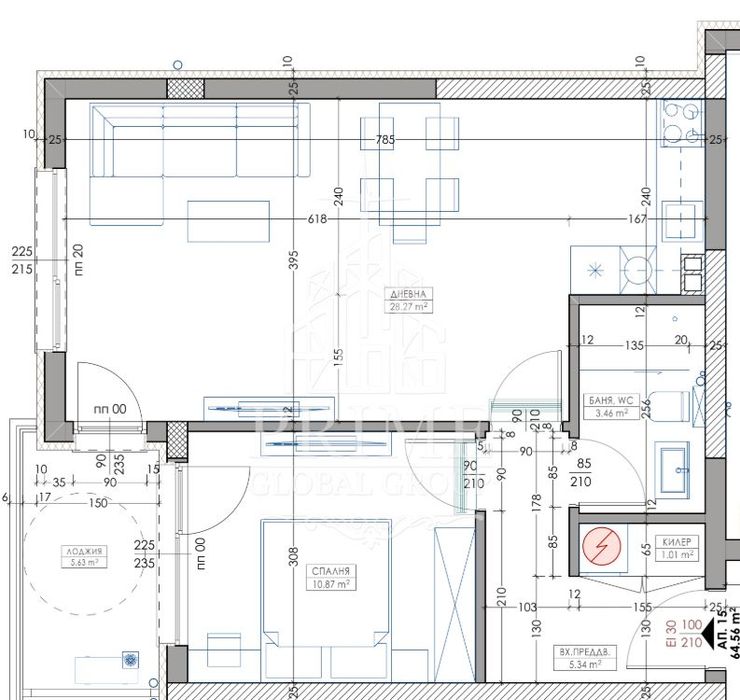 Продава се Двустаен апартамент в Варна, Владислав Варненчик - 76 кв.м за 1313 €/кв.м - Снимка #1