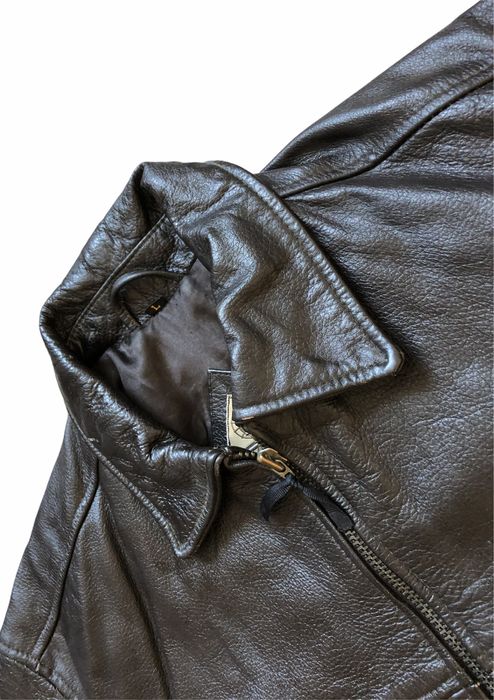 Geaca Piele Naturala Barbati GATSBY Model Simplu Cu Guler | Marime L