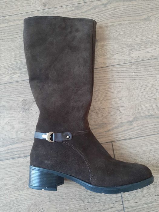 Сапоги зимние замшевые