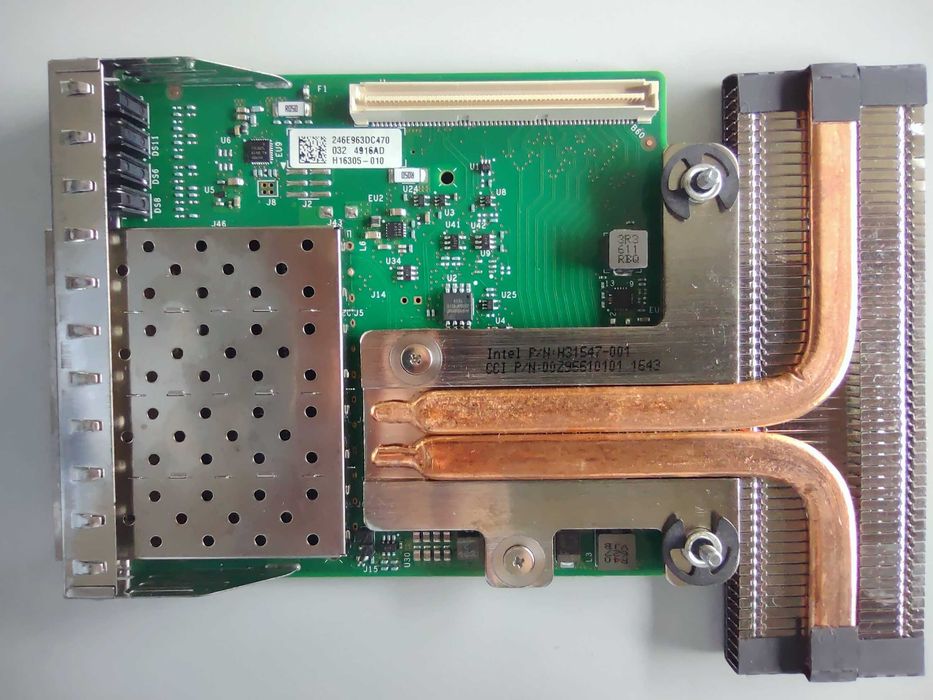 Intel X710-DA4 RNDC 4п SFP+ 10Gb Мрежов 68M95 за Dell R640 R740 R730 R