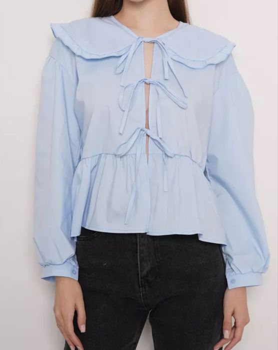 Женская рубашка на завязках