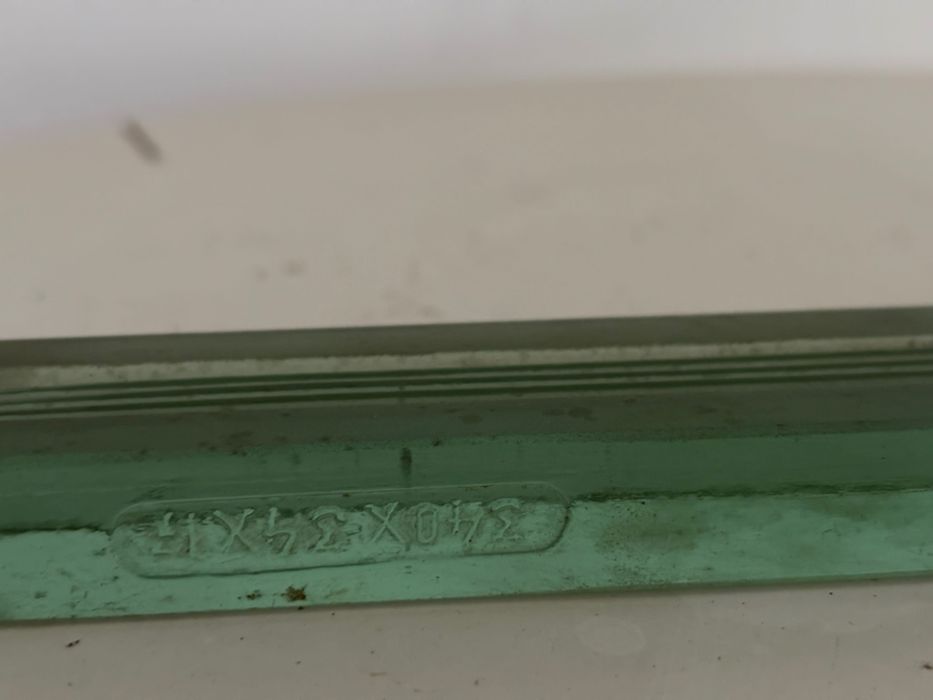 sticla de masurare tiP gauge glas borosilicat verde interbelică RO rar