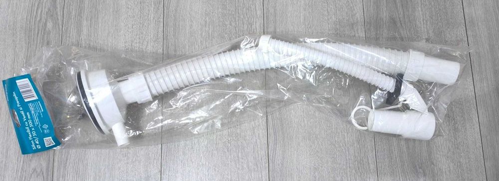 Sifon flexibil cu ventil și preaplin Texo 40/50 mm – ventil 90 mm