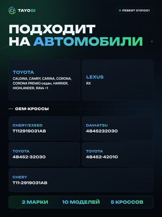 Гайка с эксцентриком FEBEST