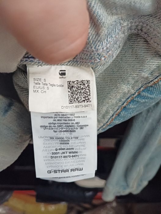 Оригинално дамско яке G-star Raw 3301 дънково Джи стар