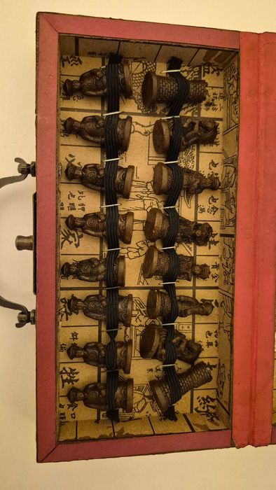 Sah tabla joc strategie colectie hand made in Laos Asia China dragon