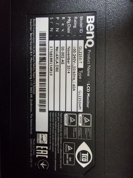 Monitor 21,5 BenQ