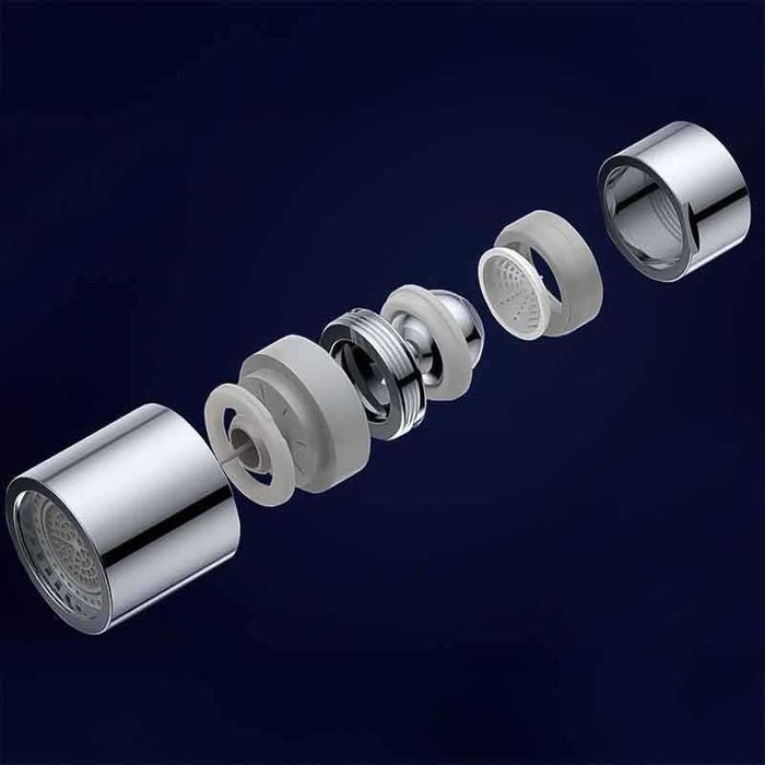 Аератор за смесител за кухня или баня, подвижна 360°,регулируема струя