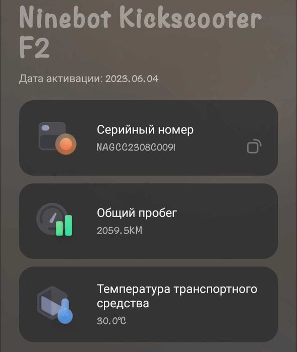 Электросамокат Ninebot F2