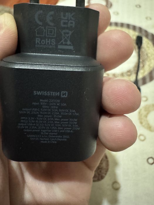 Incarcator swissten original fast charger 35w 10A