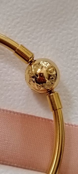 Brățara Fixă Nouă Pandora Moments Silver gold Ale Met