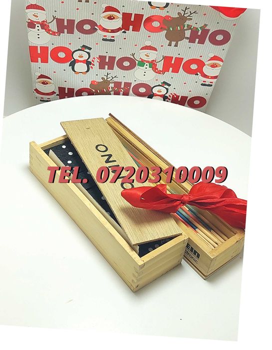 Pachet Cadou Craciun  Joc Marocoo mikadoSi Domino  Transport Gr