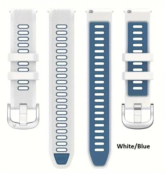 Curea silicon GT1,GT2,GT3,GT4,GT5(46mm) 22mm - catarama Argintie*