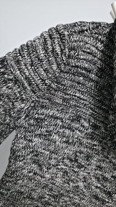 Cardigan tricotat barbati cu gluga, 100% bumbac, Much More, gri, M