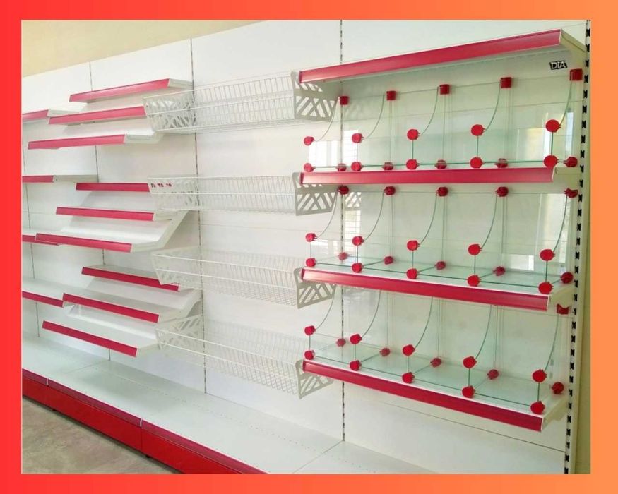 Стеллаж металлический сборный, полка стеллаж, полка металлическая tats