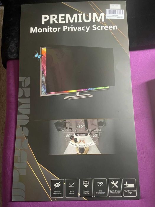 DEJIMAX 32-инчов екранен филтър за поверителност за 16:9 монитори