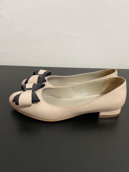 Balerini din piele, marimea 36 (23 cm), nude