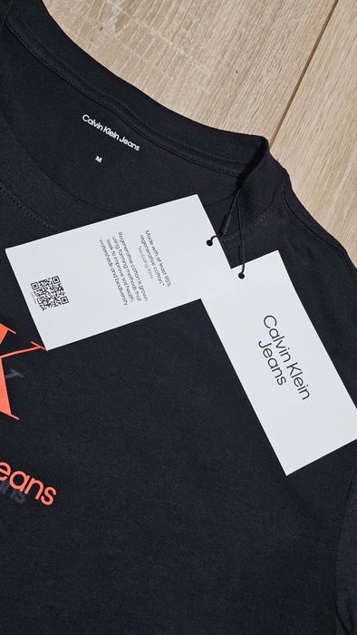 Calvin Klein мъжка черна тениска – оригинал, с етикет, М размер