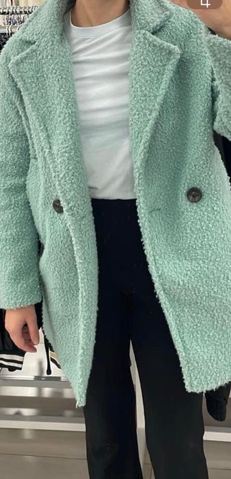 Палто Bershka ментово здлено