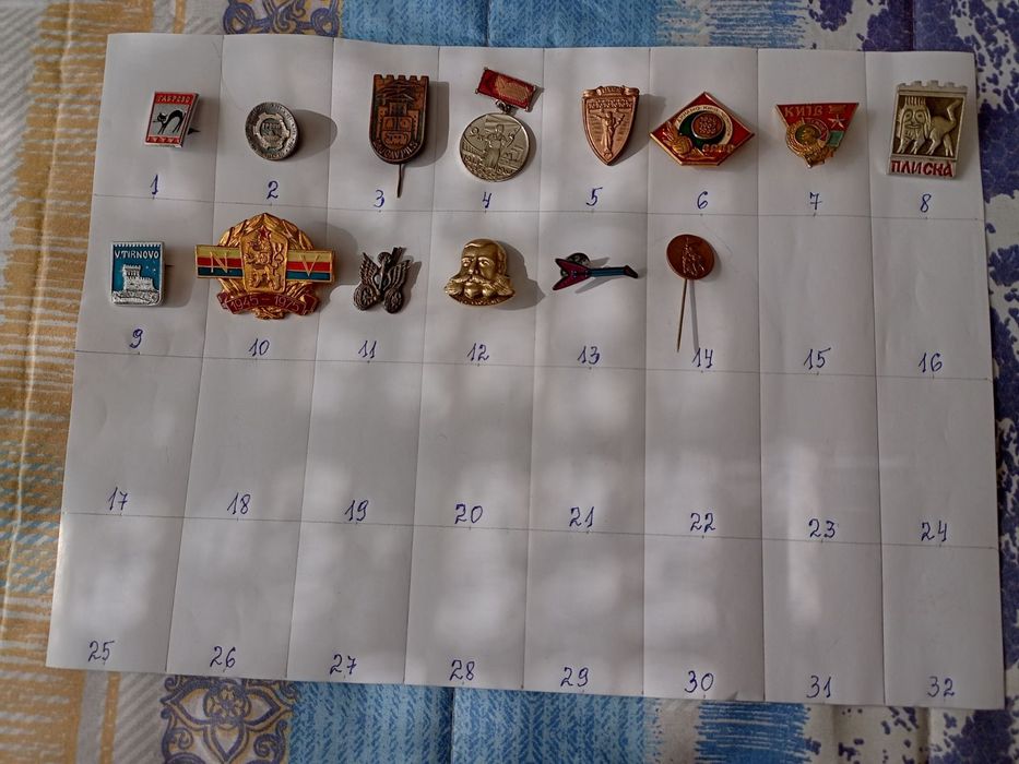 Стари метални Значки