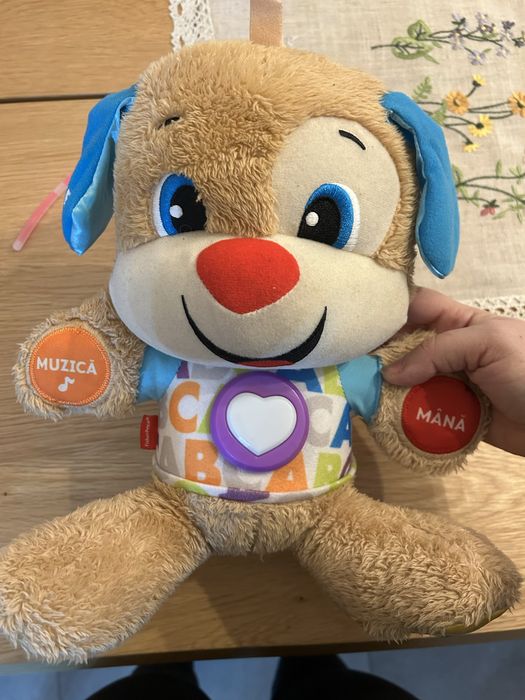 Catelus vorbitor Fisher Price in limba romana