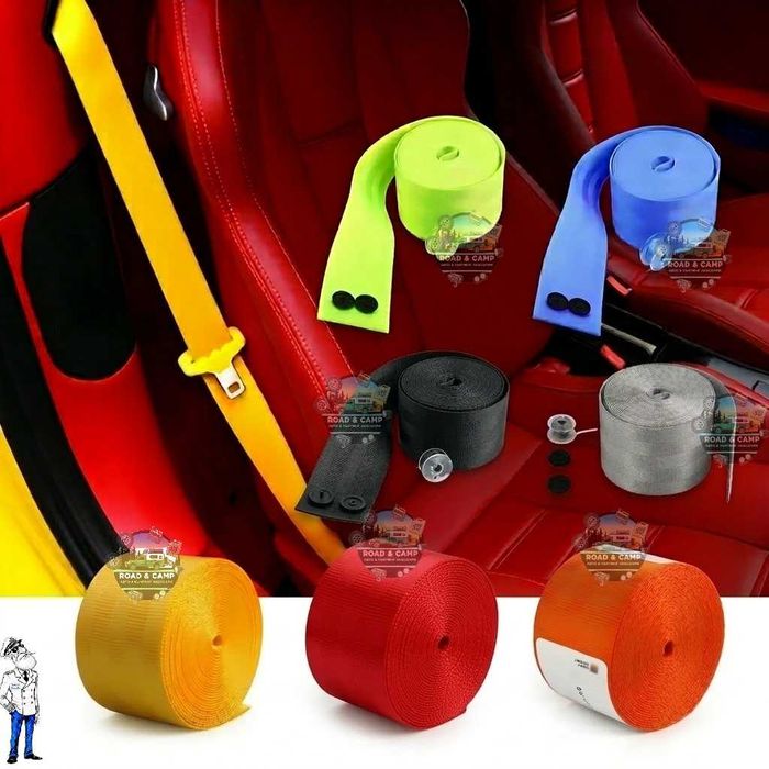 Лента за предпазен колан, 3,6м., Тунинг ленти за колани Seat Belts