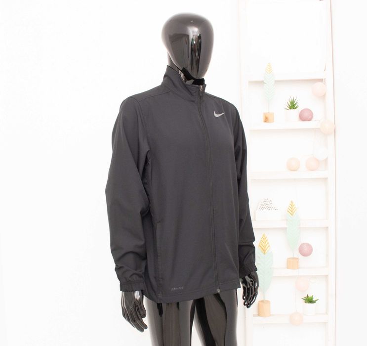 Nike Dri-Fit оригинално мъжко яке Team черно софтшел ергономично M