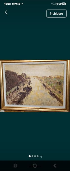 Tablou deosebit ulei pe pânză - Ștefan Maritan, "Cherhana Jurilovca", 70x50 cm