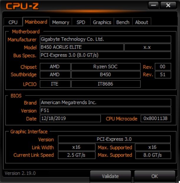 Placa de baza Gigabyte B450 AORUS ELITE