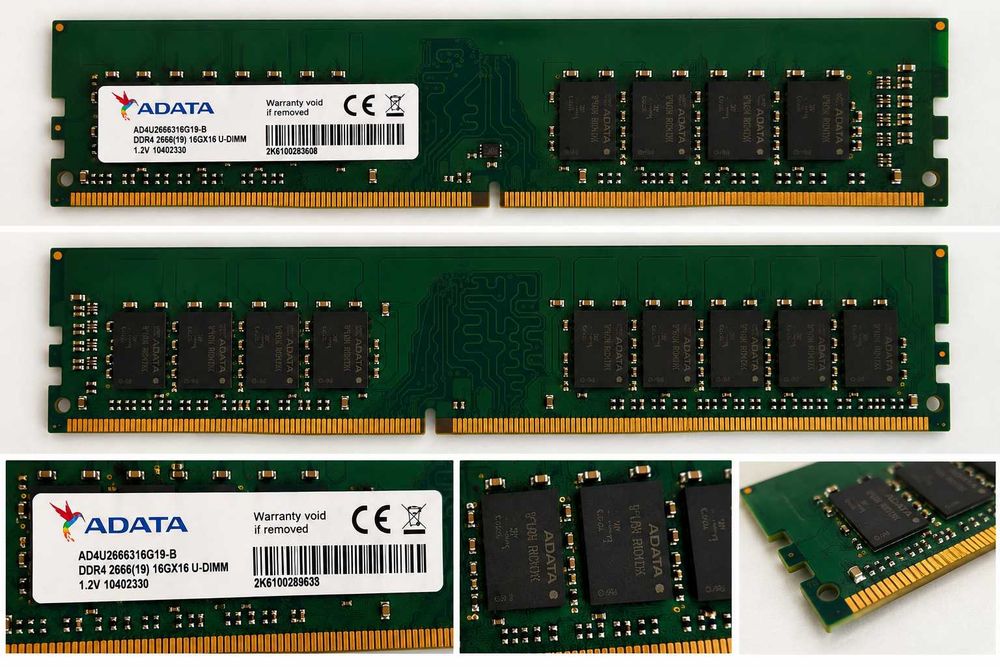 ADATA 16GB DDR4 2666MHz CL19 RAM за настолен компютър