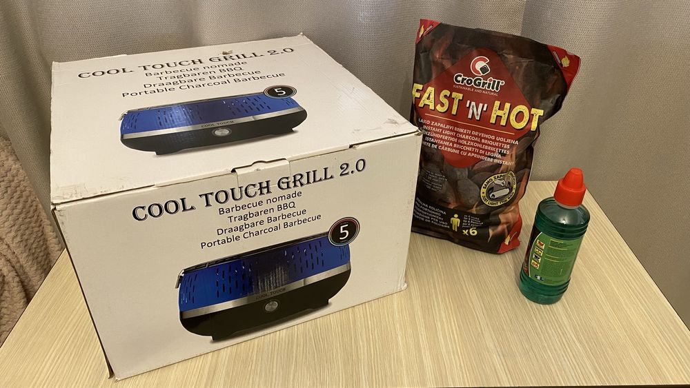 2 grătare camping, unul fără fum, lotus, bonus alt grătar pliabil