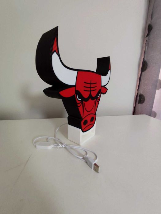 3д лампа Chicago Bulls