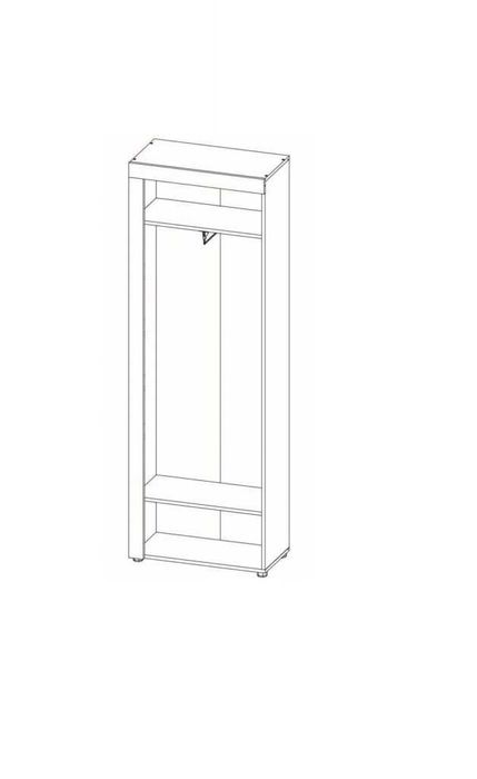 Гардероб Портманто с огледало Ш 65 x Д 34 x В 192 (cm)
