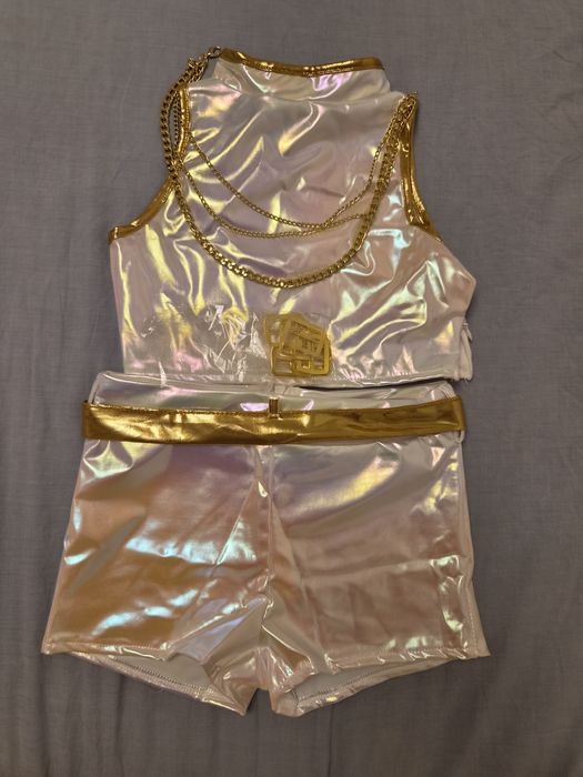 Costum K-Pop Devil Hunter, culoare perla, 130cm