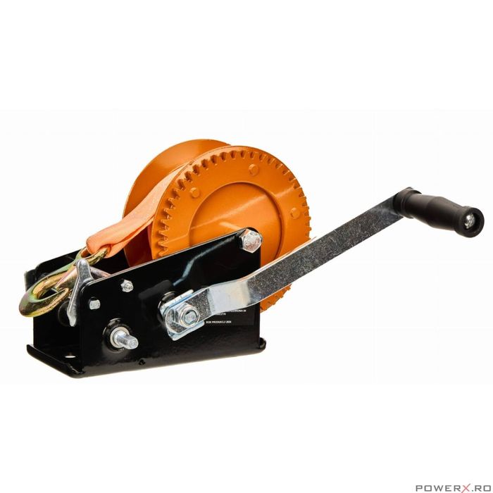 Troliu manual cu chinga 10m, capacitate 1588kg, latime 50mm, Kraft