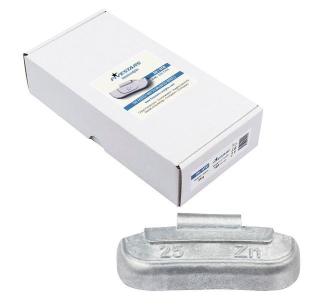 Тежести за баланс на гуми, 25 гр., 100 бр.