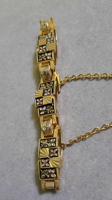 Brățară Toledo Damascene, placată cu aur, anii '60