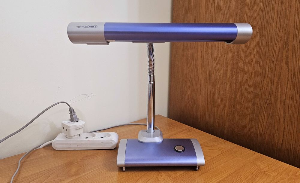 Настольная лампа металлическая сенсорный выключатель