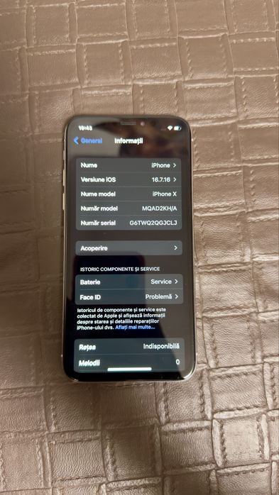 IPhone X - Alb, 64GB  - Liber de retea