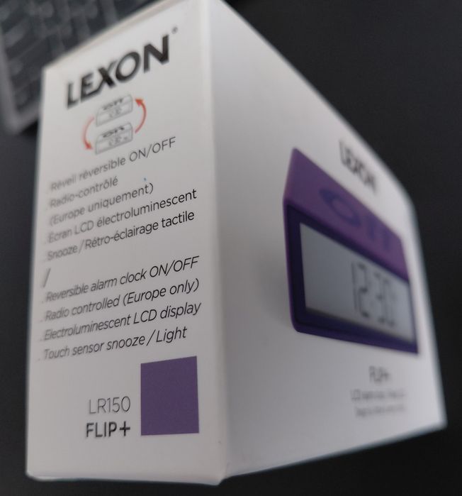 Ceas inteligent cu alarma Lexon Flip+ Purple (Blue Gifts)