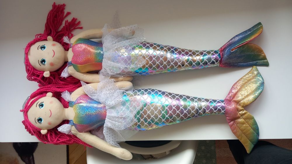 Papusa De Plus Ariel Sirena, 70cm