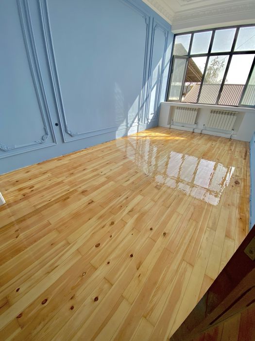 Пол шлифовка лакировка