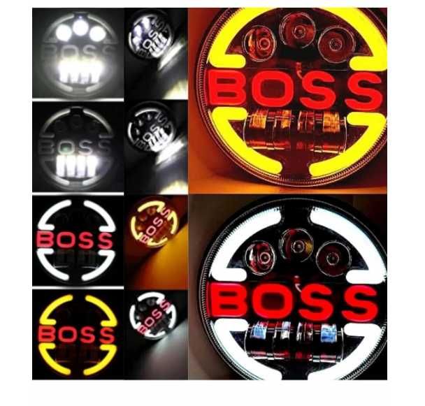 LED фар 7" инча 18см 12V-24V 6500lm за АТВ джип мотоциклет камион и др