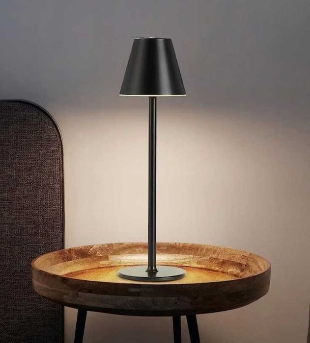 Veioza / Lampa Metalica de birou LED reîncărcabilă, touch