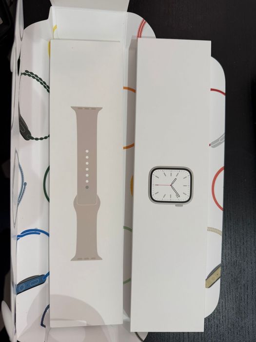 apple watch 7 41 silver impecabil