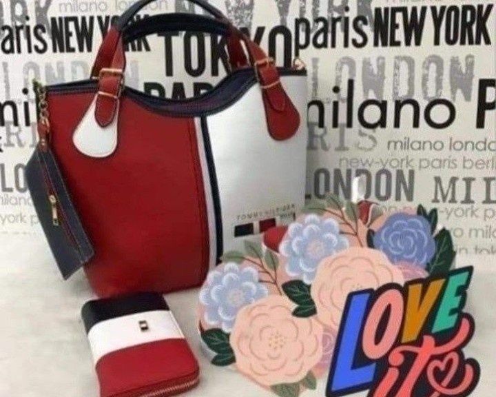 Set geanta+portofel,super model, saculet, etichetă