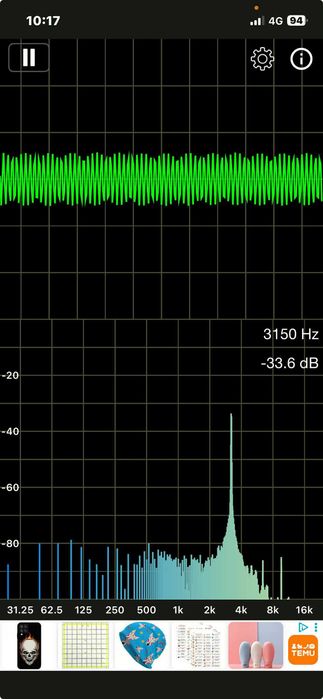 Аудио тест касета TEST TAPE 3150 Hz / 5000 Hz