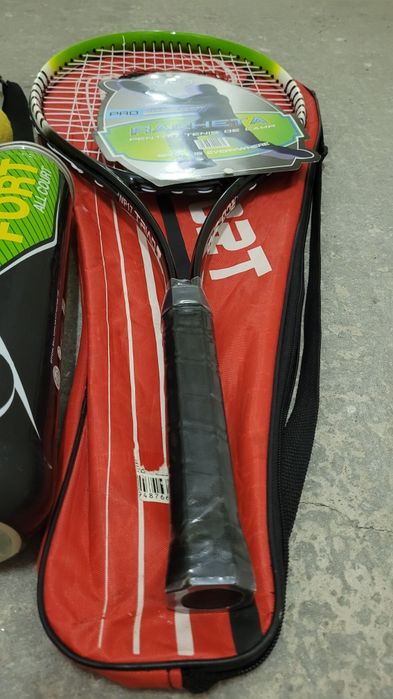 Set 2 rachete tenis de câmp NOI + mingi + husă